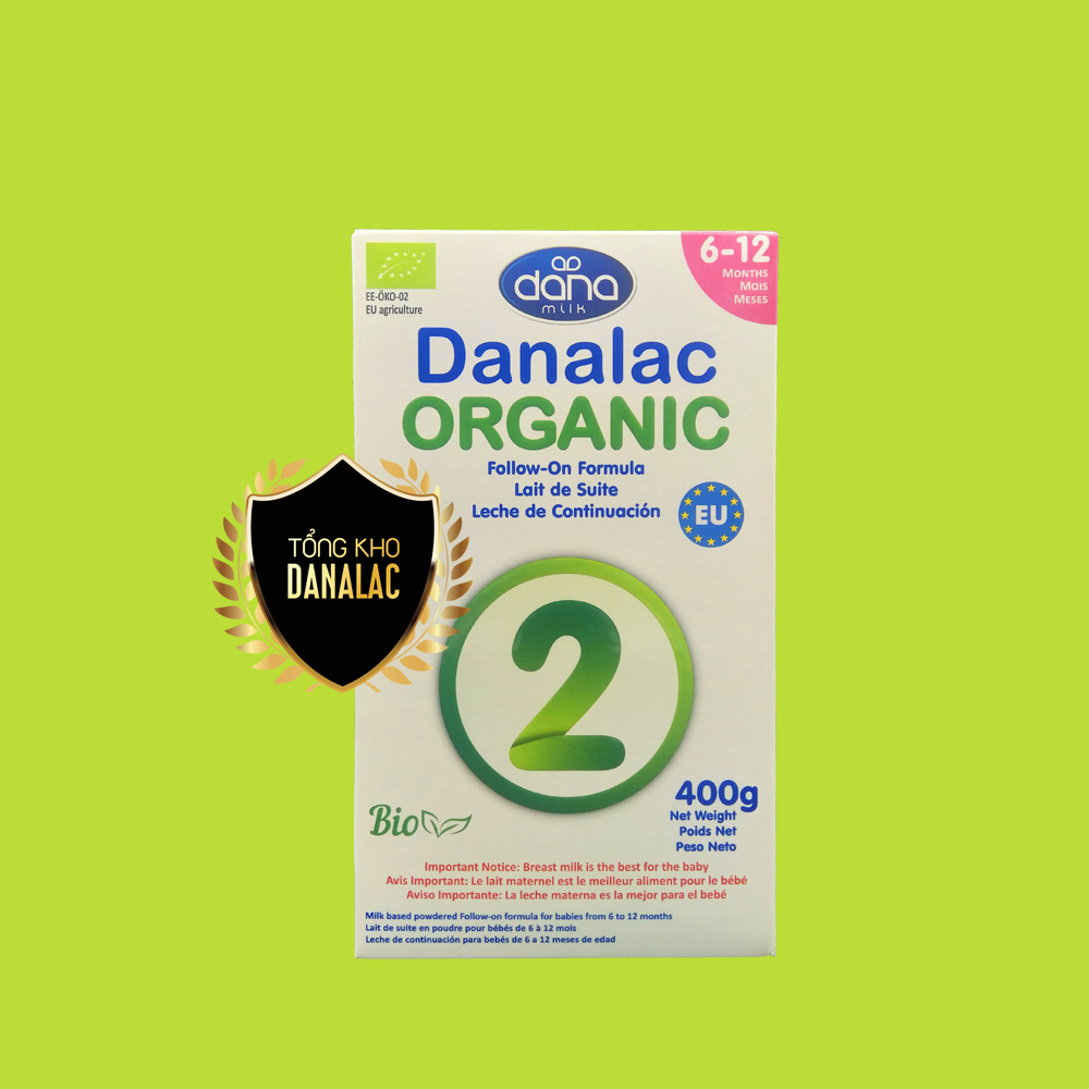 Sữa DANALAC ORGANIC FORMULAR dành cho trẻ sơ sinh 400g DOF02400