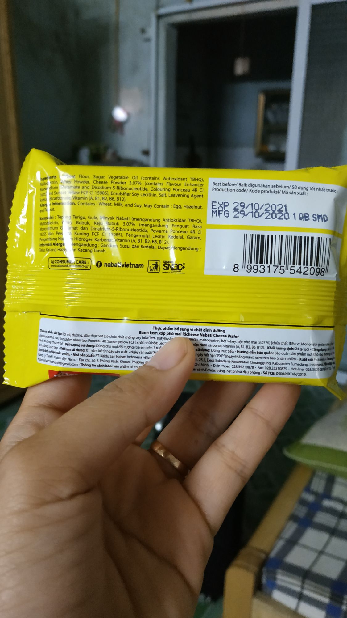 Bánh nabati 24g siêu ngon (socola và phô mai)