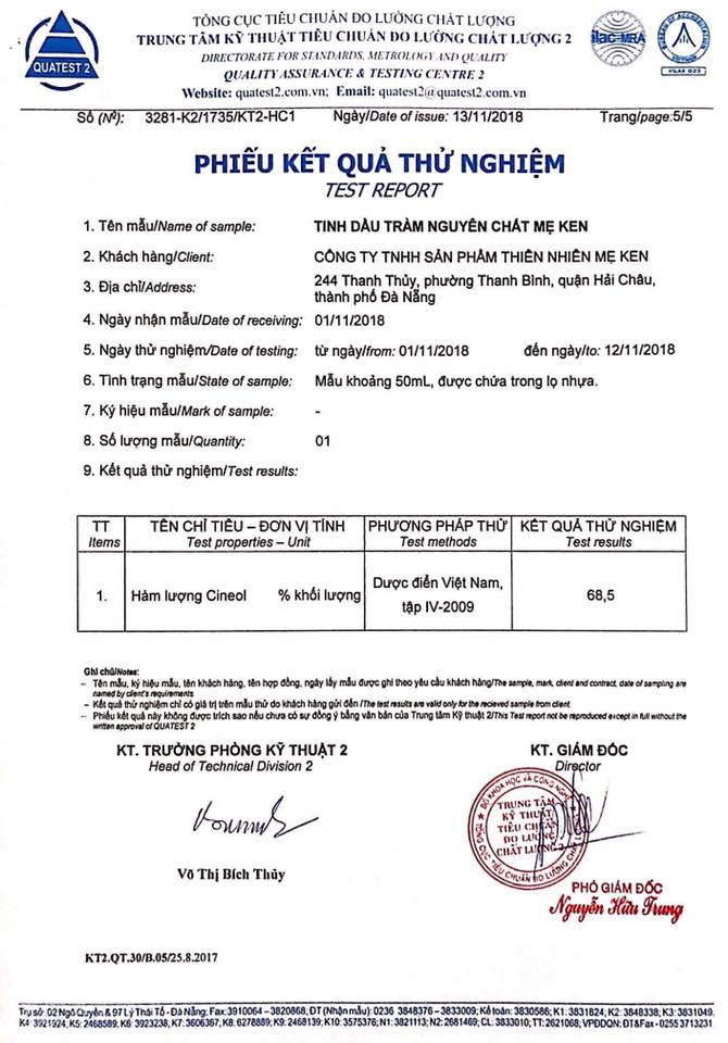 TINH DẦU TRÀM NGUYÊN CHẤT MẸ KEN (100ml)