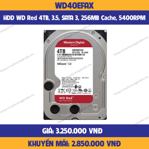 Ổ CỨNG HDD WD RED 4TB