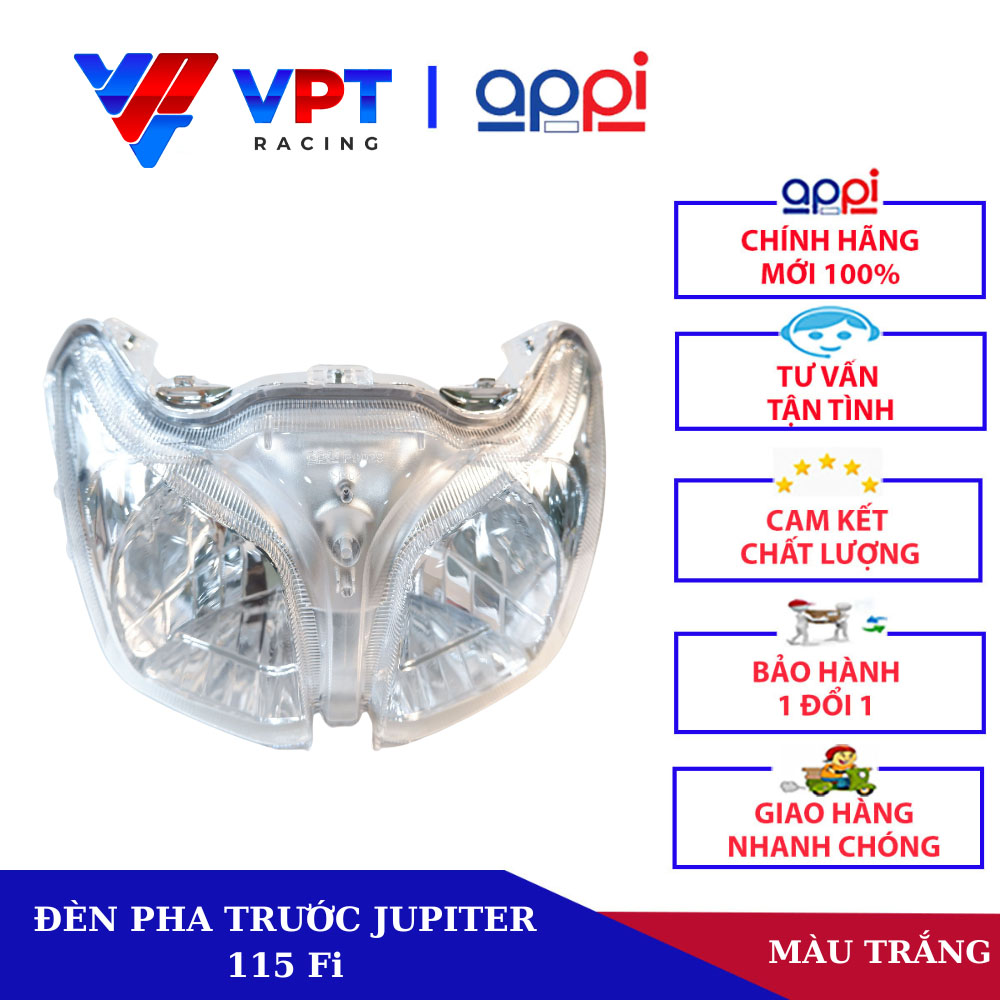 Đèn pha trước Chính Hãng Appi dùng cho loại xe Jupiter 115 Fi