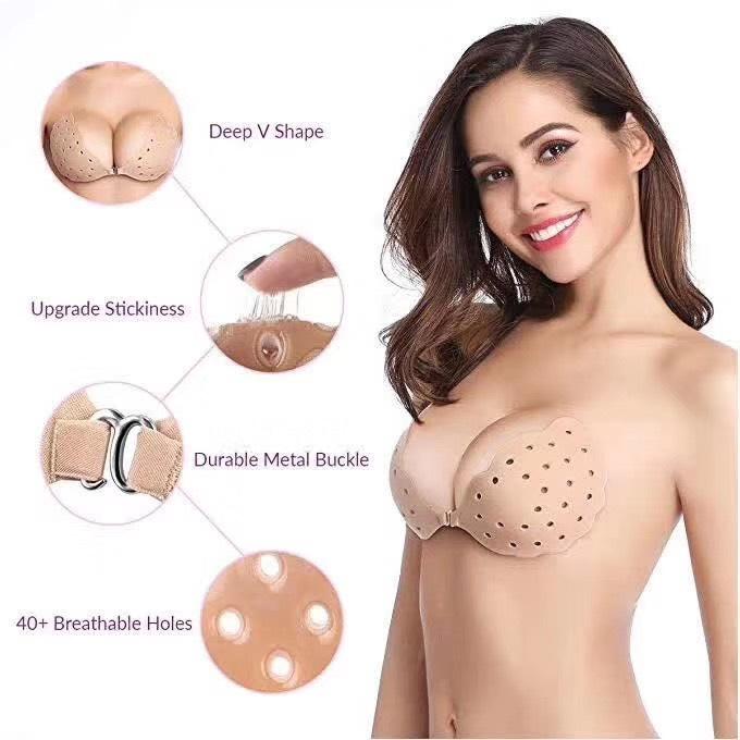 1 áo dán nâng ngực su silicon thông hơi