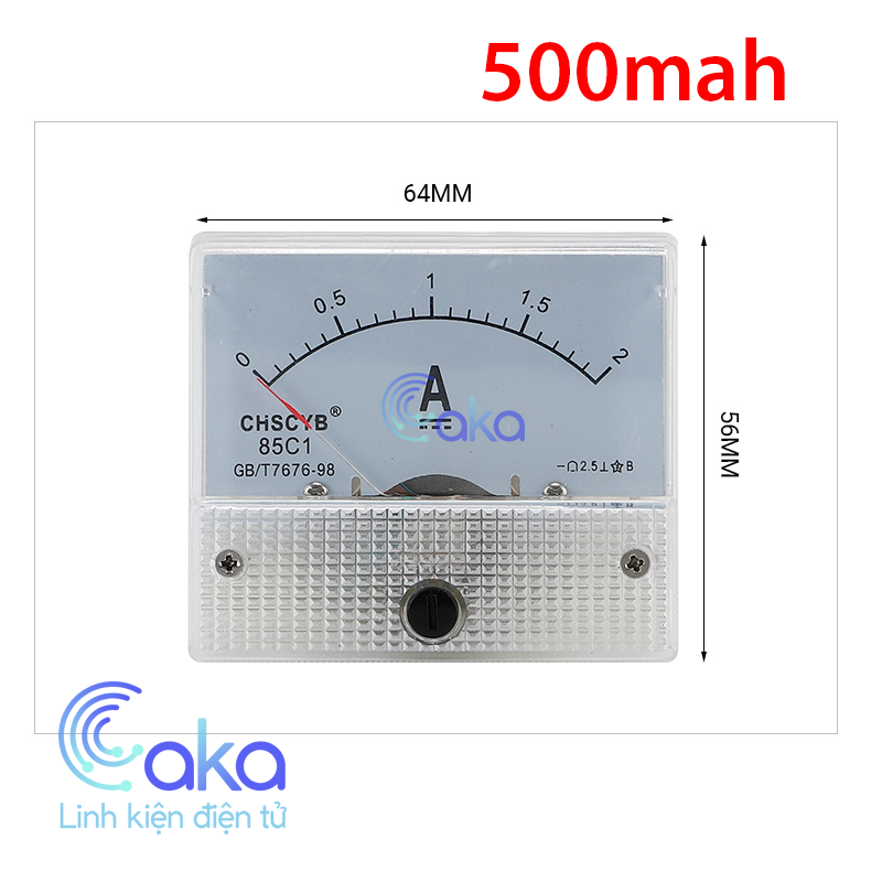 Ampe kế 85c1 đo dòng điện dc 0 - 500mah