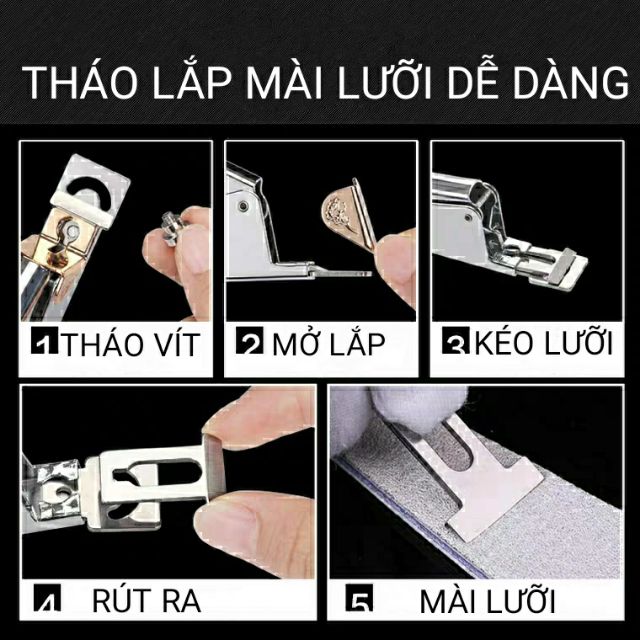 Kìm cắt móng giả Inox - sinailmi