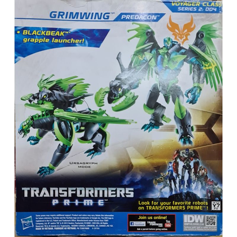 Robot biến hình Transformers Prime Beast Hunters - Grimwing Predacon