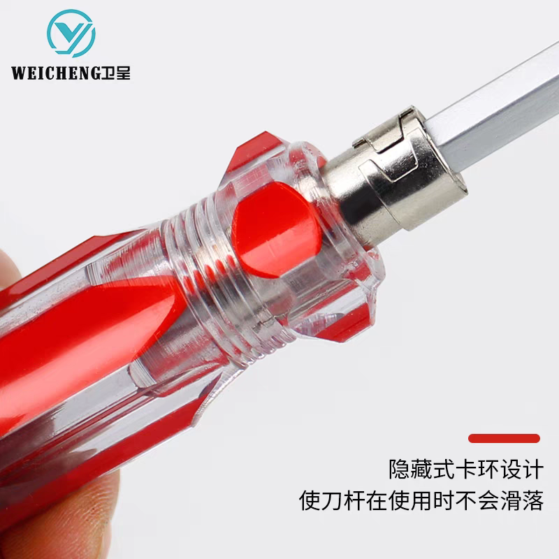 Tua vít 2 đầu cán đỏ