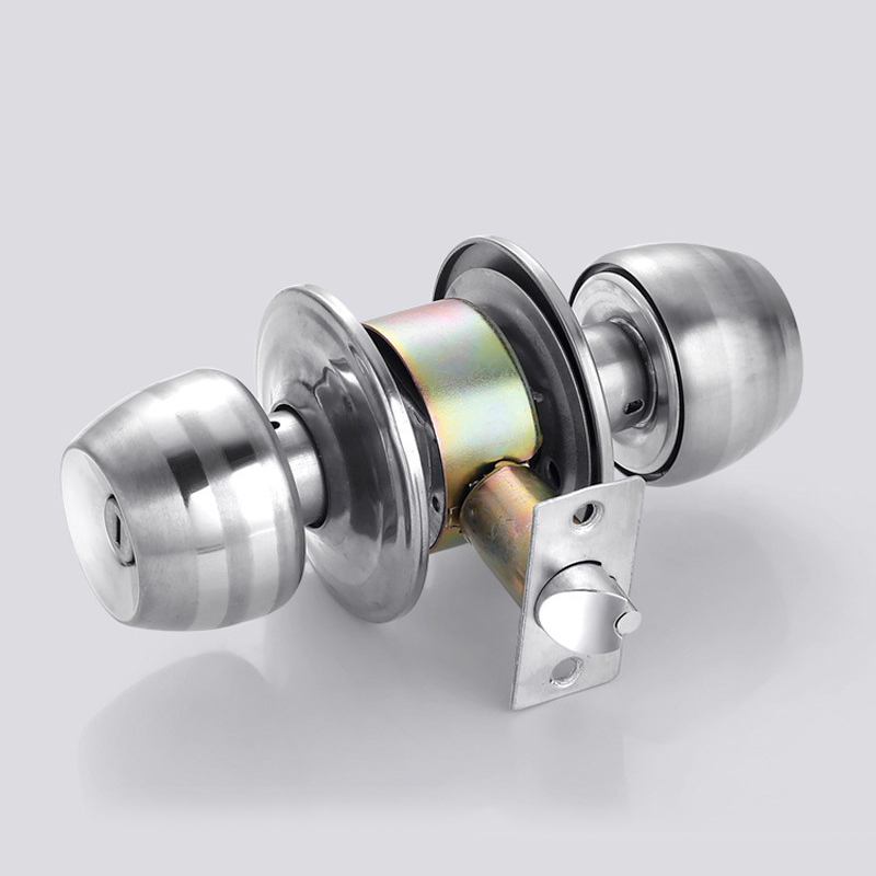 Ổ Khoá Tay Nắm Tròn inox Không Chìa, khoảng cách trung tâm 70mm