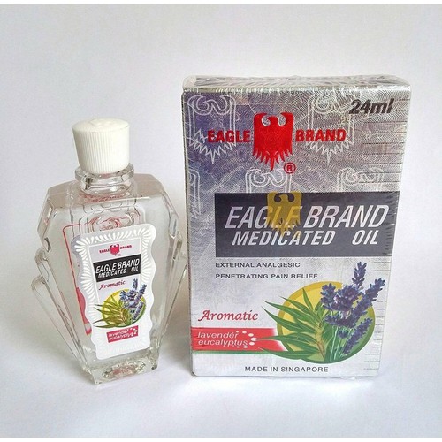 [HCM]Dầu Gió Trắng 2 Nắp [Lavender] Eagle Brand [Mỹ] 24ML