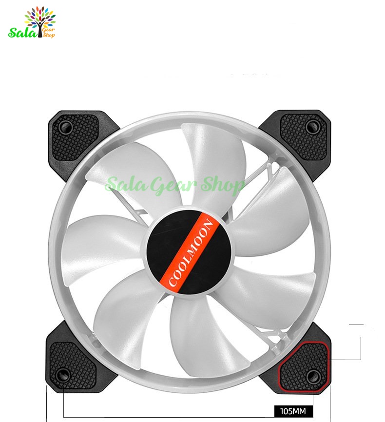[HCM]1 Quạt Tản Nhiêt Coolmoon  Y1 RGB