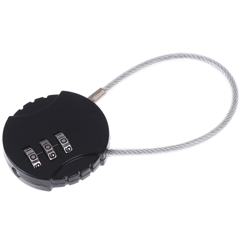 Bengzhar 1 cái 3.7*9cm mini 3 chữ số kết hợp du lịch hành lý vali mã khóa ổ khóa