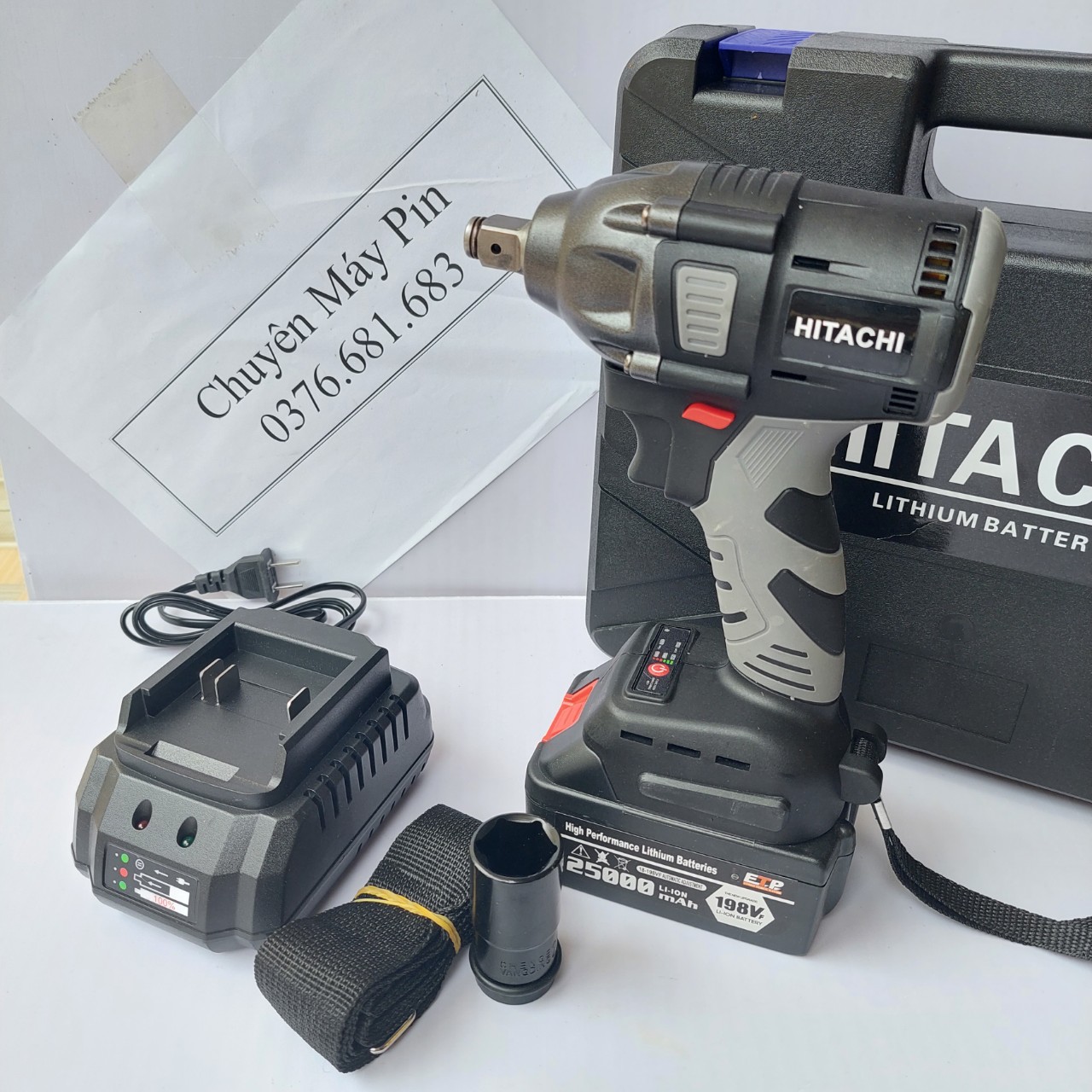 [HÀNG HOT] Siết Bulong Hitachi Không Chổi Than 198v
