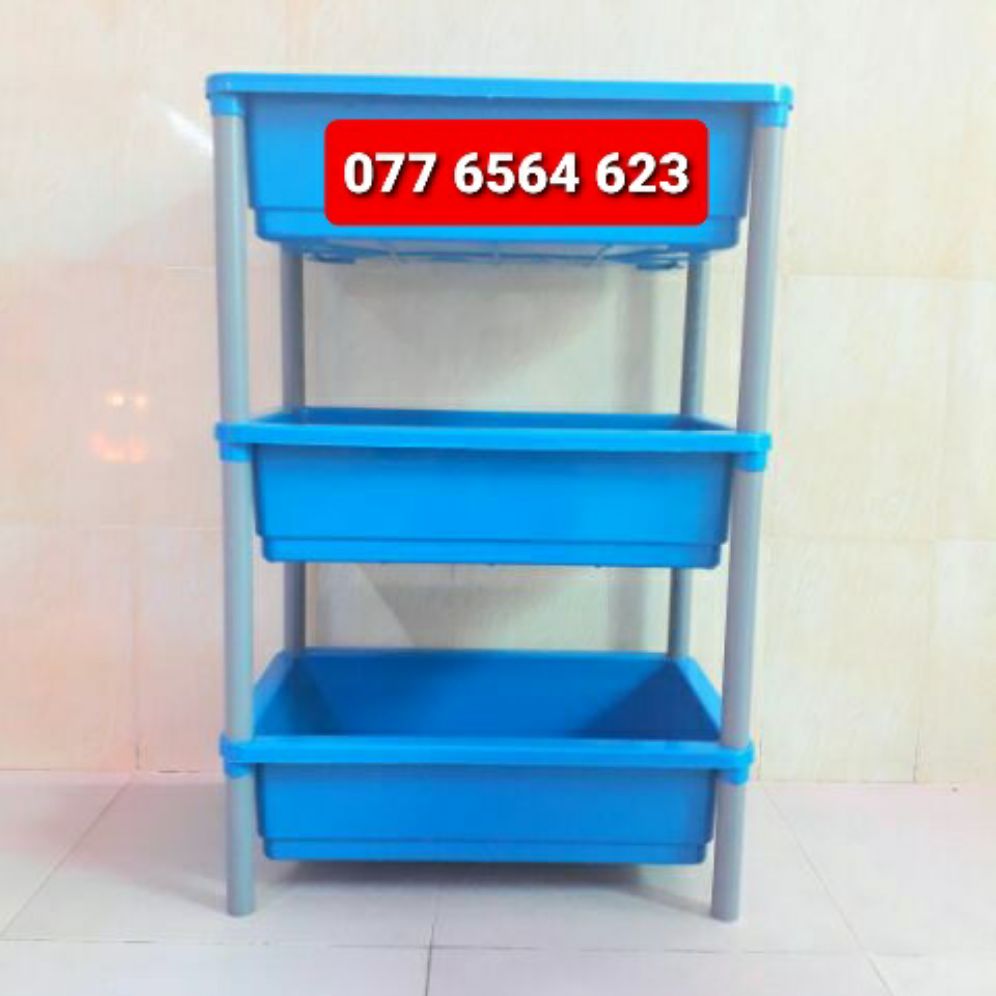 Khay 3 tầng nuôi cá màu xanh dương