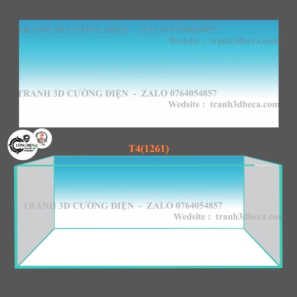 tranh 3d bể cá ADA