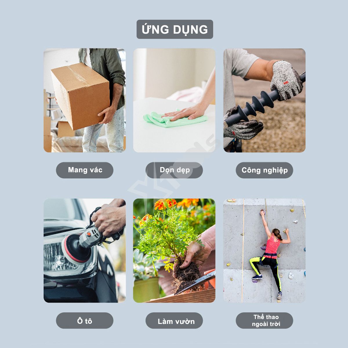 Găng tay đa dụng 3M-Mỹ Găng tay bảo hộ đa năng làm vườn, khuân vác, sữa chữa, lái xe, bảo trì, thi công - Chính hãng