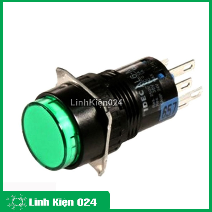 Nút nhấn đề 15mm 24vdc AL6- A nhấn giữ có đèn