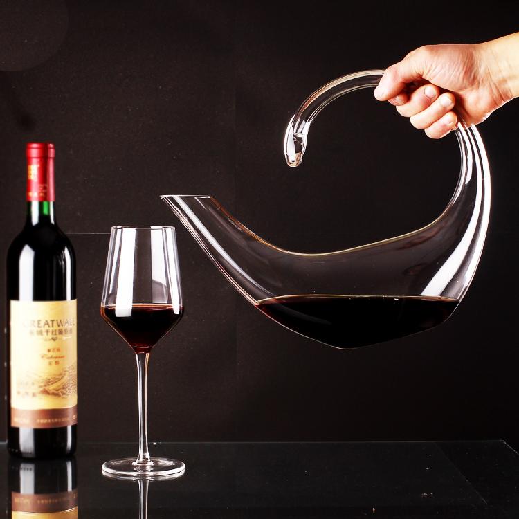 Không Chì Pha Lê Thủy Tinh Sáng Tạo Đỏ Bình Tỉnh Nho Decanter Vang Nhanh Nghiêm Túc