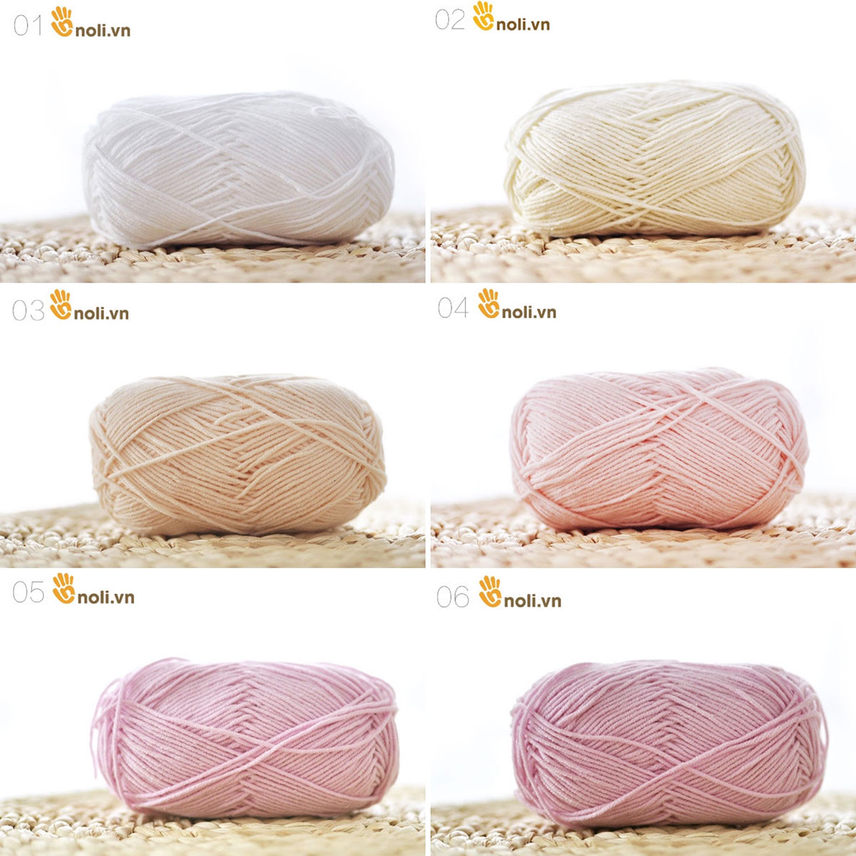 Len baby yarn không bai dão, không phai màu, an toàn cho trẻ nhỏ, cực kì mềm mại 40g