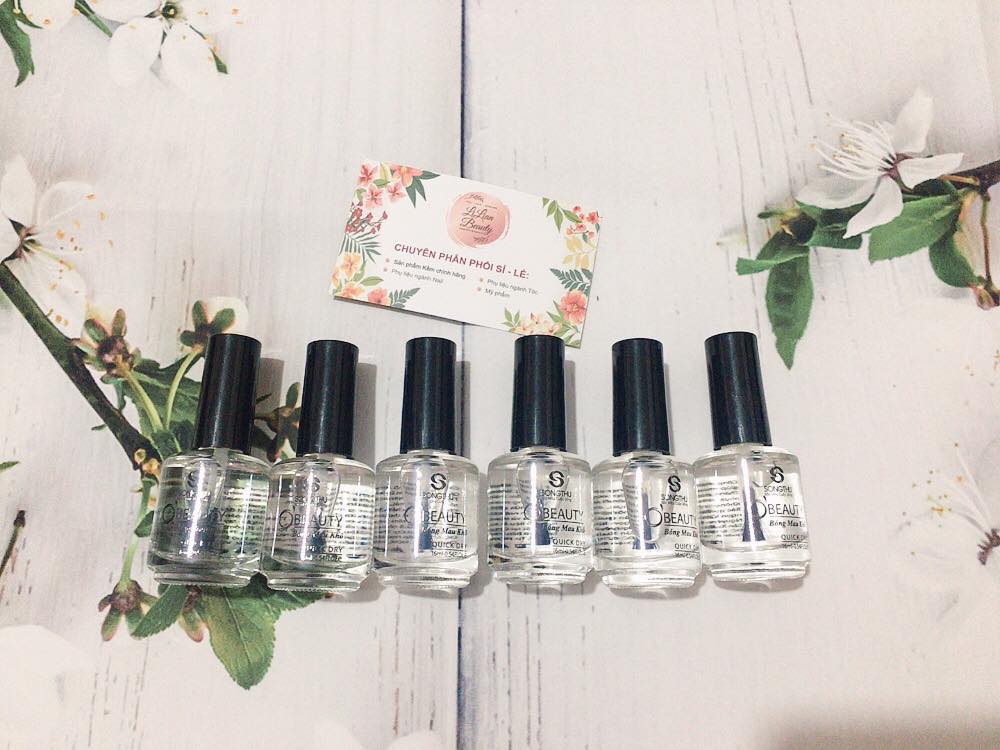 SƠN MÓNG TAY - SƠN BÓNG MAU KHÔ NẮP ĐEN 16ML/CHAI