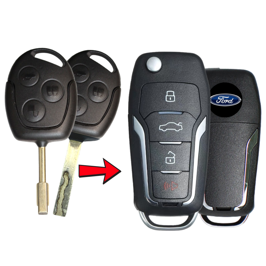 Chìa Khoá độ gập xe Ford Transit mẫu V12