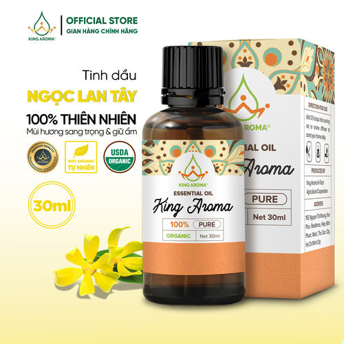 Tinh dầu thiên nhiên ngọc lan tây ấn king aroma mẫu thử 30ml/100ml