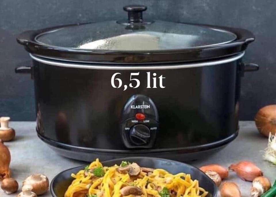 [Hàng nội địa Đức] Nồi hầm chậm KLARSTEIN Slow Cooker đen 6.5 lít