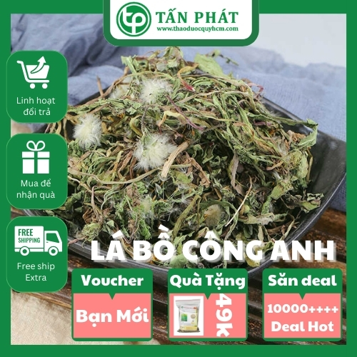 [Hàng mới về] Lá bồ công anh khô 500g - Thảo Dược Tấn Phát - Chuyên dùng để sắc nước và pha trà tốt cho sức khỏe