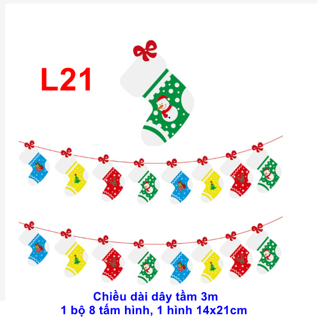 BST 02 CỜ TREO NOEL NHIỀU MẪU ...