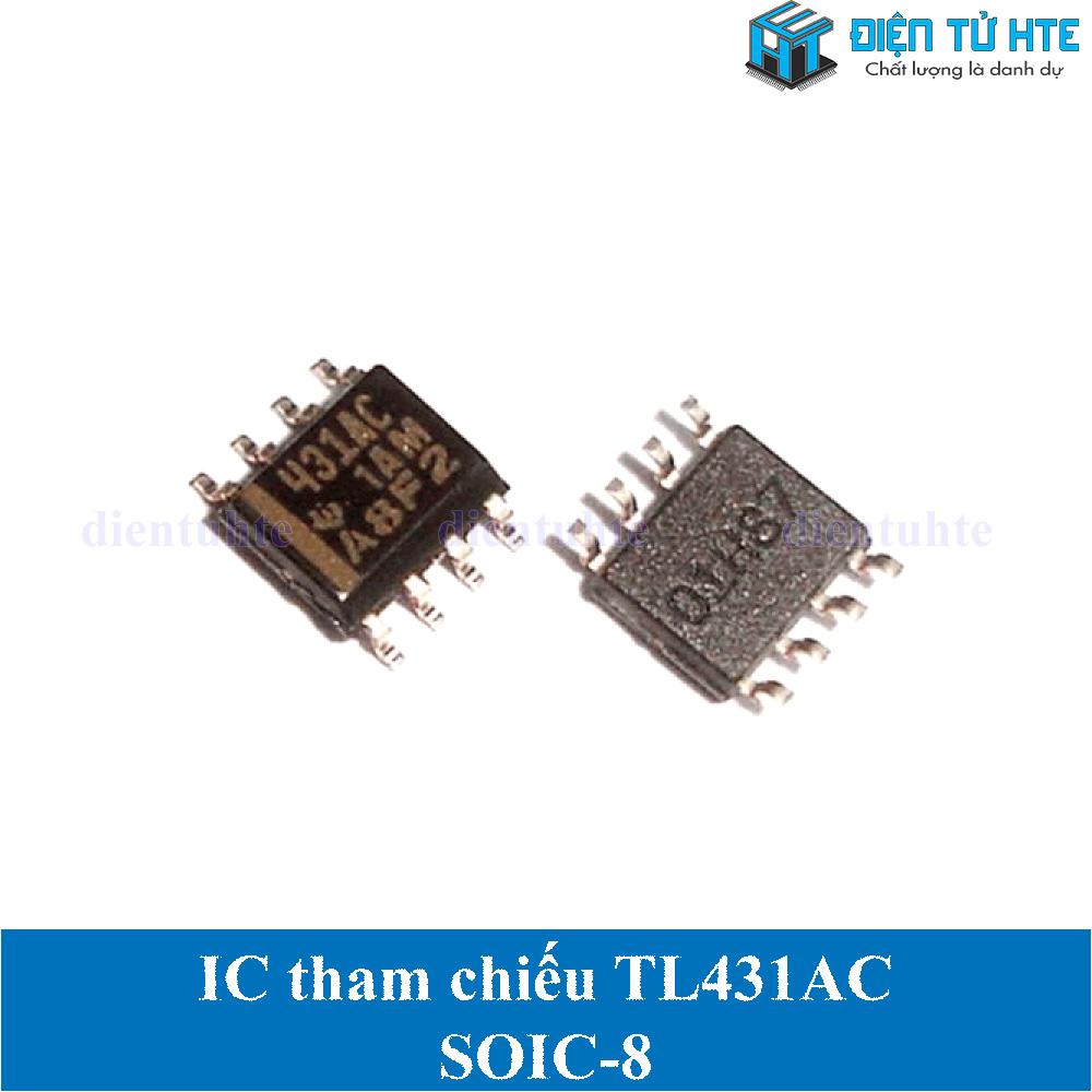 Bộ 2 ic tham chiếu tl431 tl431ac tl431ai tl431c tl431i dán soic-8 chính hãng