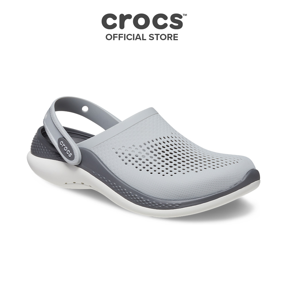 Giày Clog Unisex Crocs Literide 360 - Light Grey/Slate Grey