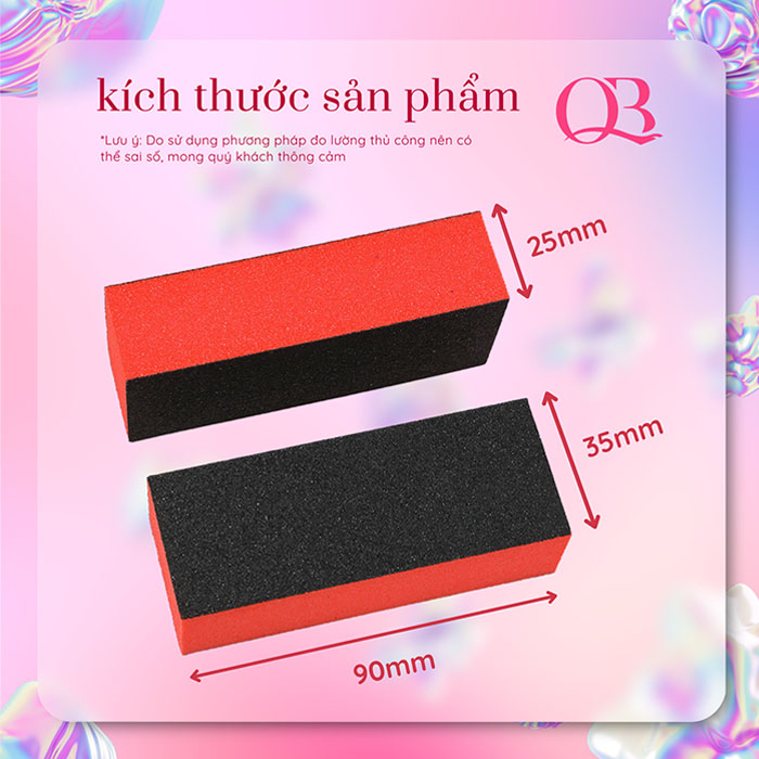 Buffer dũa móng 3 mặt phao nhám móng dũa móng giả