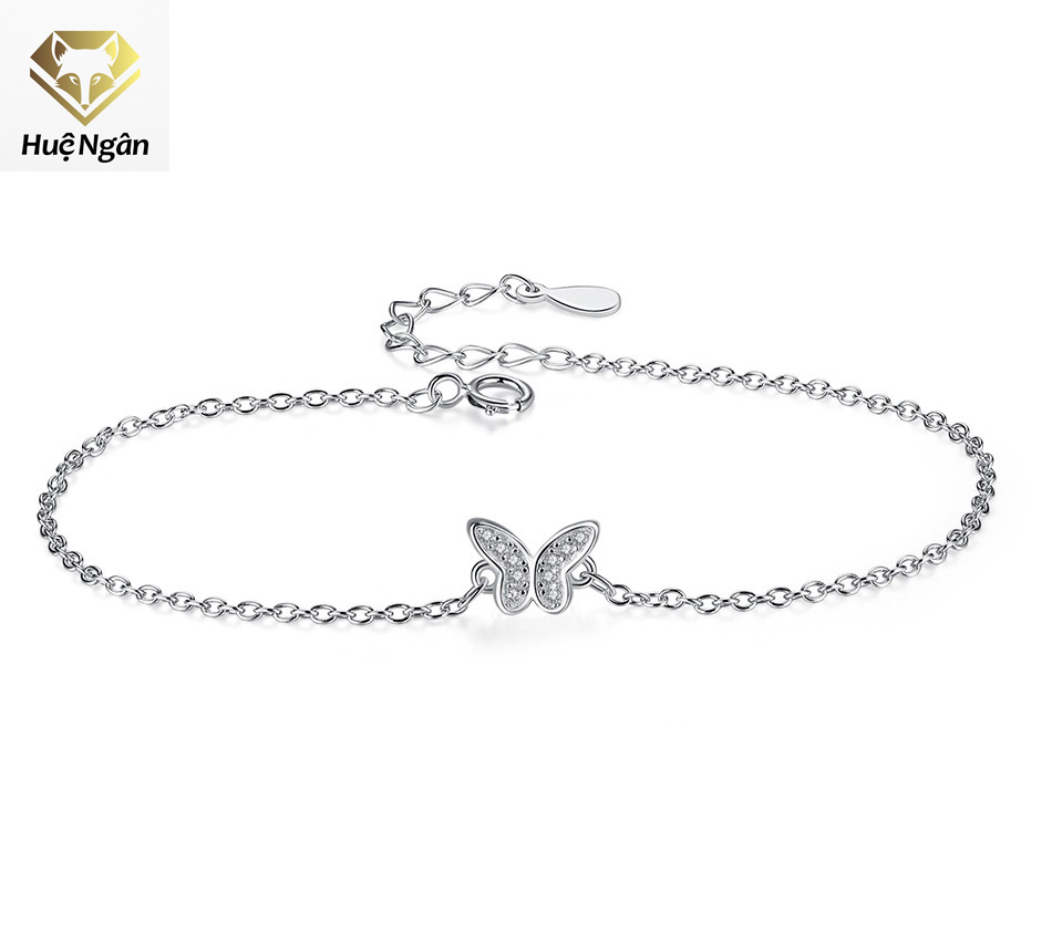 Lắc chân bạc Ý 925 Huệ Ngân - Hồ Điệp xinh xắn RYBJ50039