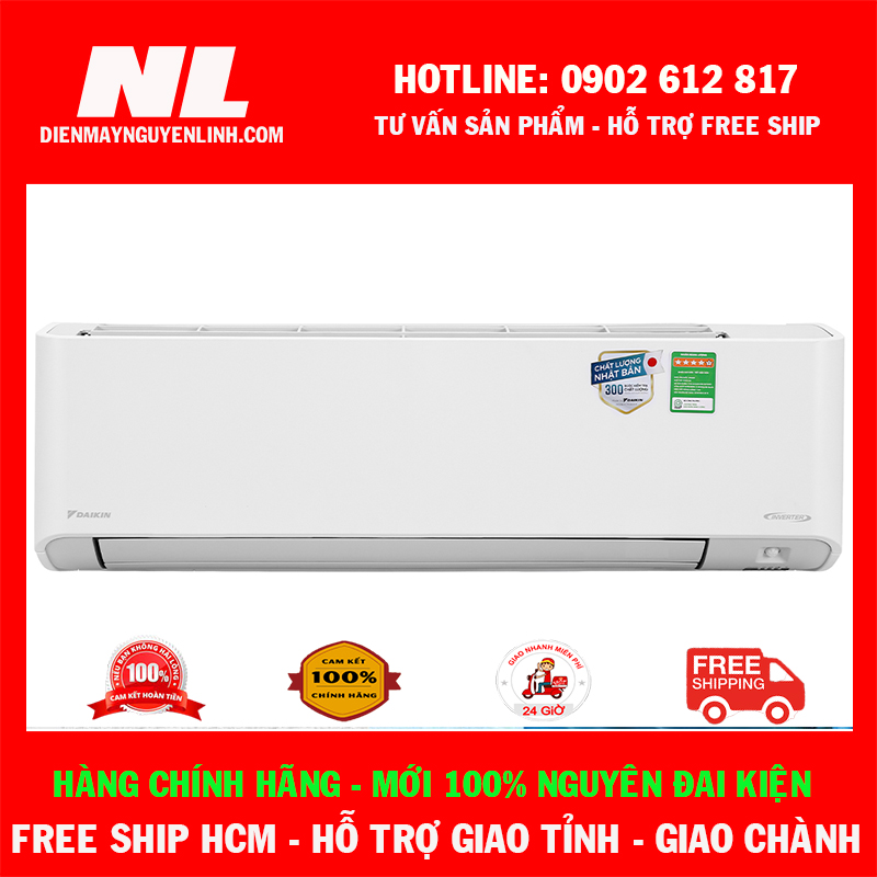 [HCM][Cao cấp 2021] Máy lạnh Daikin Inverter 1 HP FTKZ25VVMV