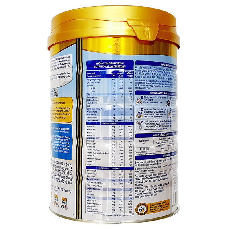 [Mẫu mới] Sữa Metacare số 4 900g (date mới)