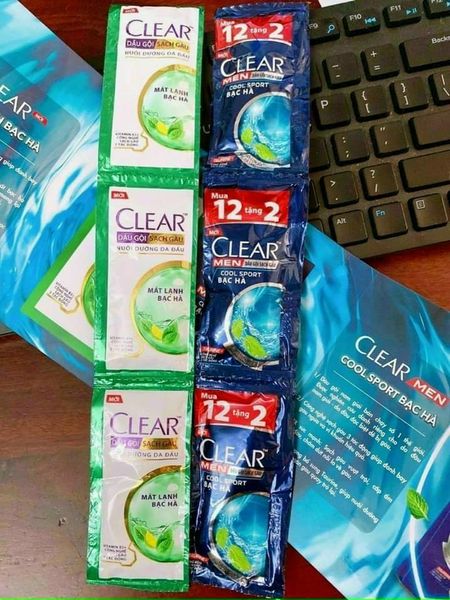 [HCM]Combo 5 Túi Dầu Gội Đầu Clear