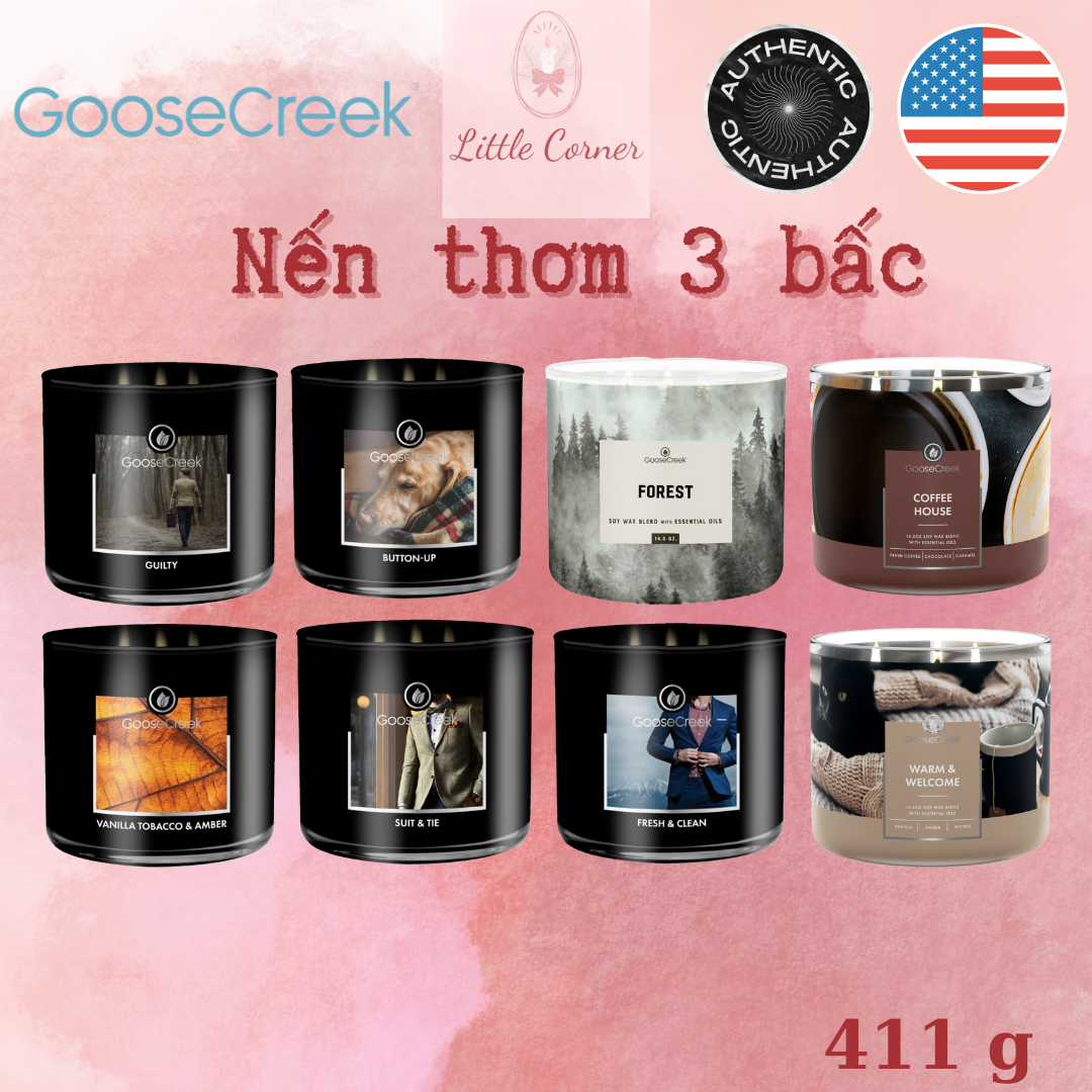 Nến thơm 3 bấc GOOSE CREEK (411g)