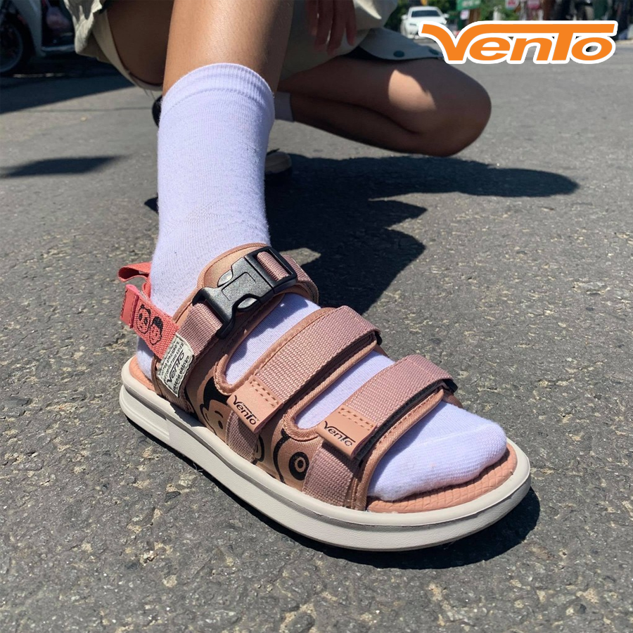 Giày Sandal Vento SD-NB80 Màu Be (Hồng Nhạt) Cá Tính