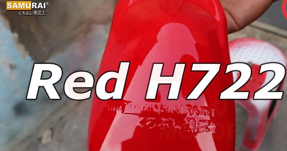 SƠN SAMURAI KUROBUSHI MÀU ĐỎ HONDA (H722*)