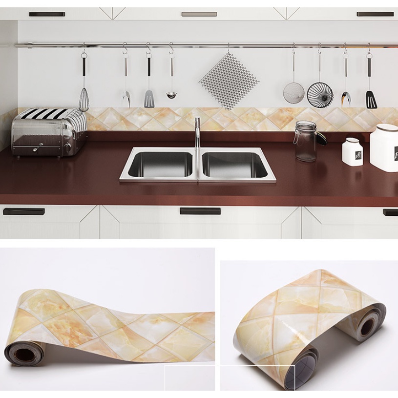 Cuộn 5m decal dán viền tường, trang trí nhà cửa decor keo sẵn
