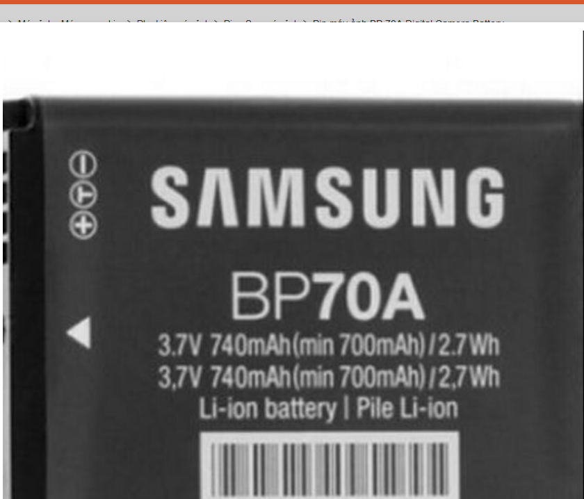 Pin máy ảnh BP-70A Digital Camera Battery