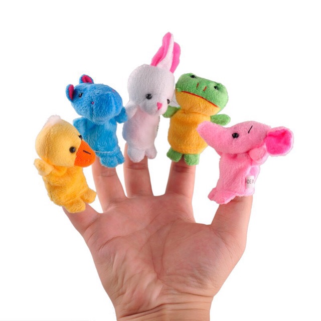 [HCM]Animals finger - Bộ rối ngón tay con vật