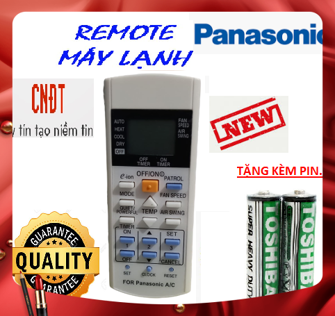 Điều khiển điều hòa Panasonic - Hàng tốt Điều hòa Panasonic CU/CS- 9000BTU 12000BTU 18000BTU 1 chiều 2 chiều Inverter-Hàng mới 100%-Chất lượng tốt-Tặng kèm PIN