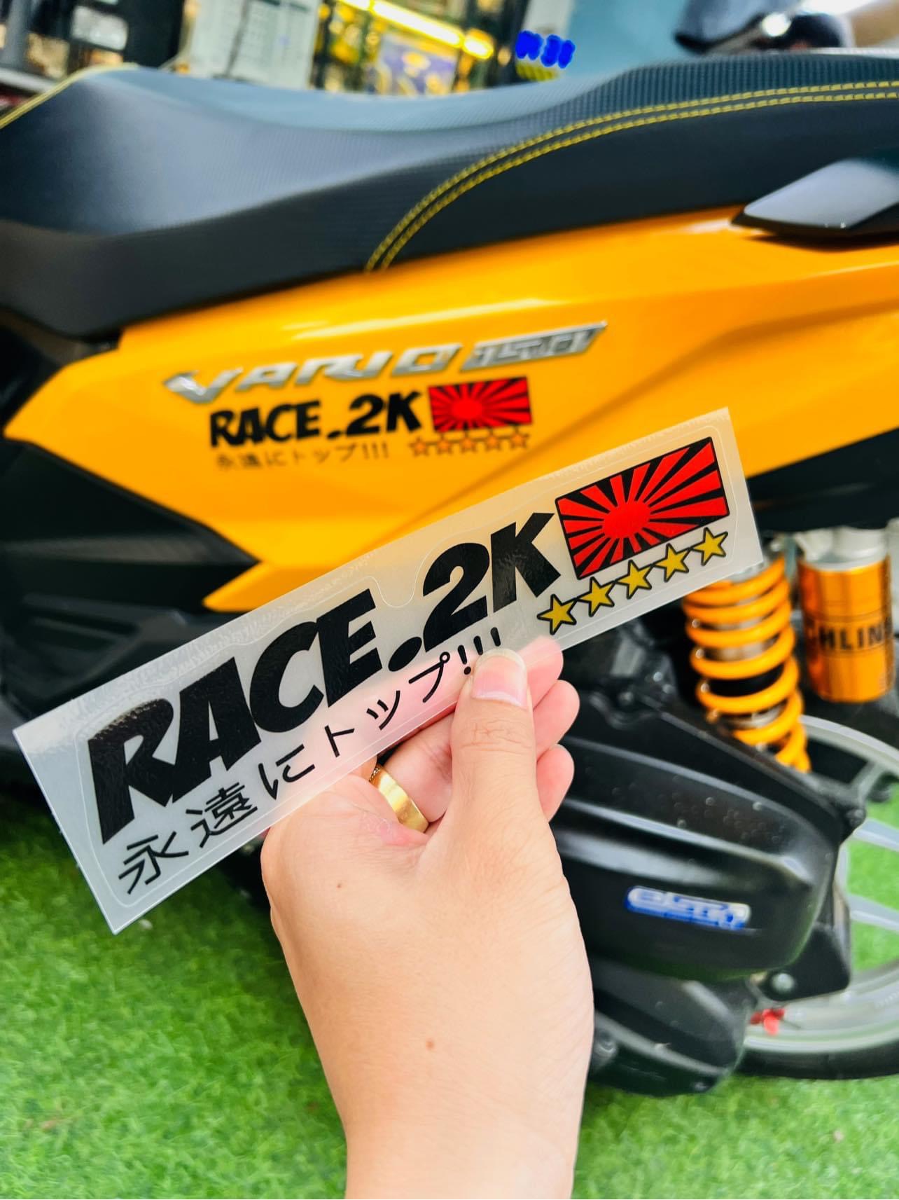 Cặp Tem Sticker RACE_2k - Decal Nhật Bản | IN TRONG