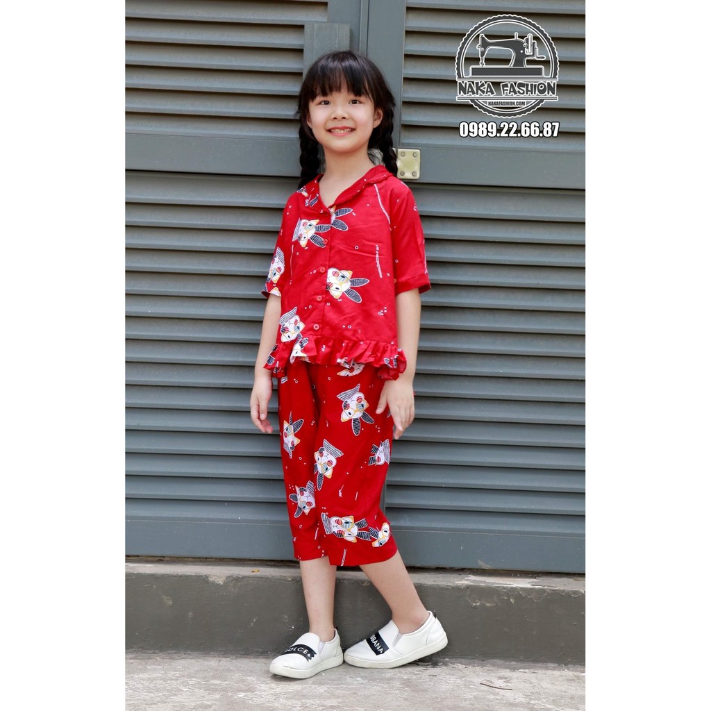 Rập bộ piyama cho bé gái - rập giấy mã R172