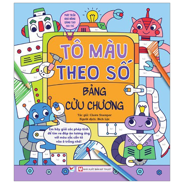Fahasa - tô màu theo số - bảng cửu chương - phát triển khả năng sáng tạo cho trẻ