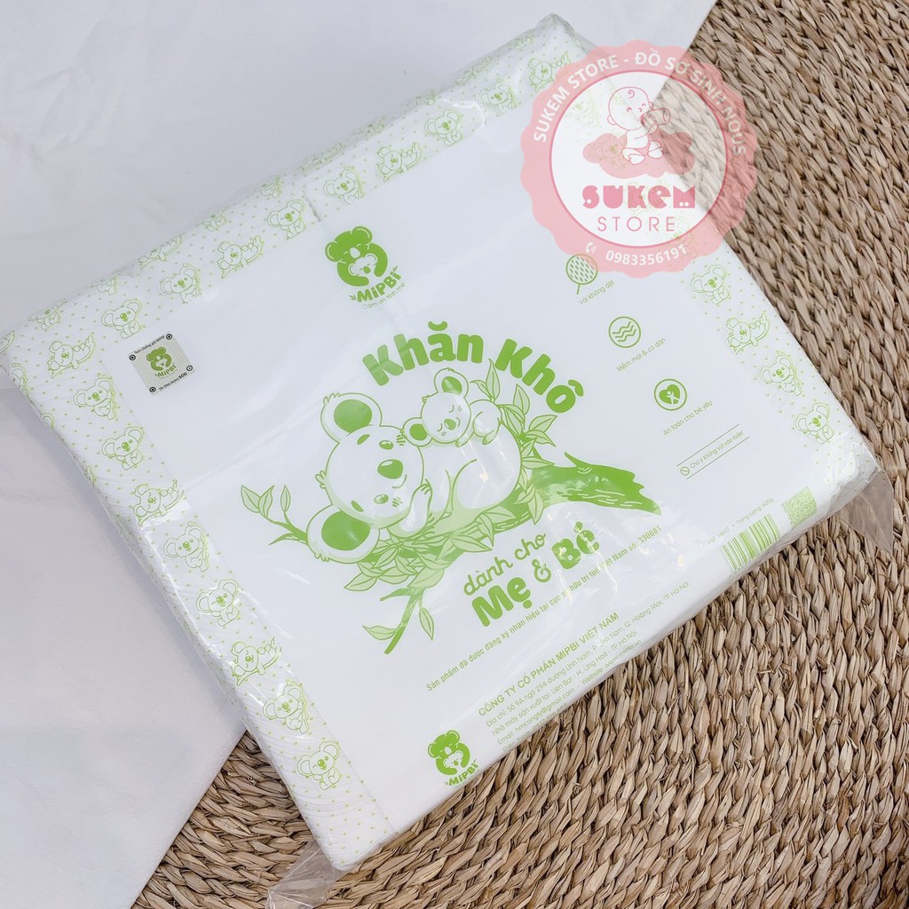Khăn giấy khô gói đa năng Mipbi