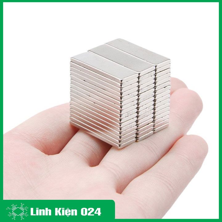 Bộ 2 viên nam châm đất hiếm 20x10x2mm ( từ tính hút cực mạnh )