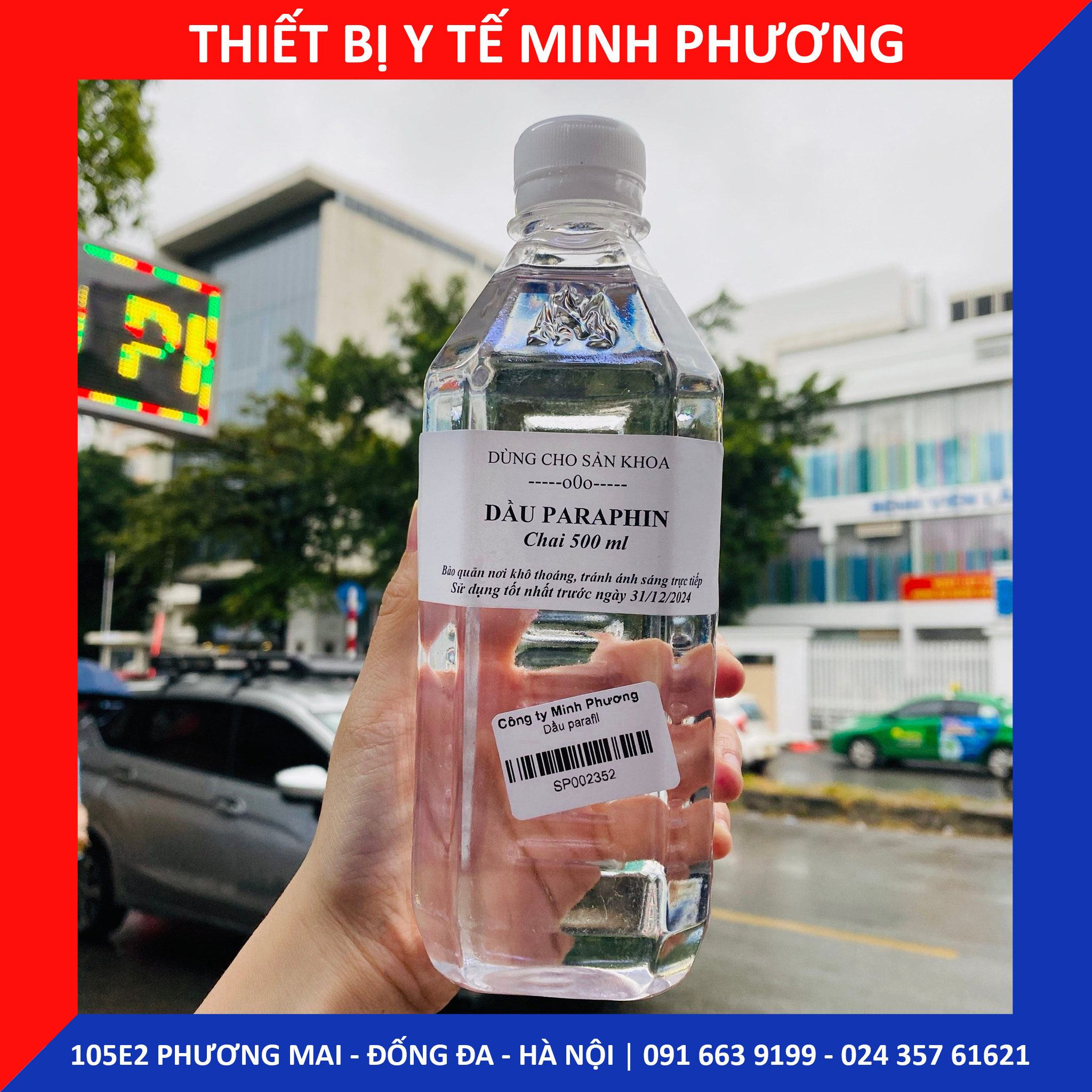Dầu parafil chai 500ml