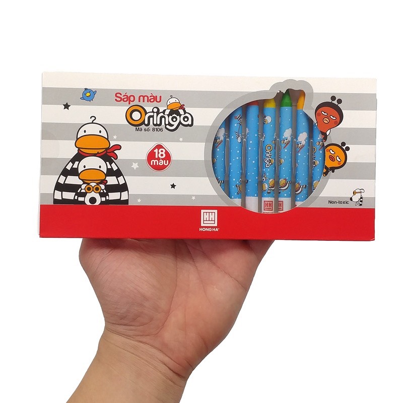 Sáp Màu Hồng Hà Oringa 18 Màu (mã: 8106)