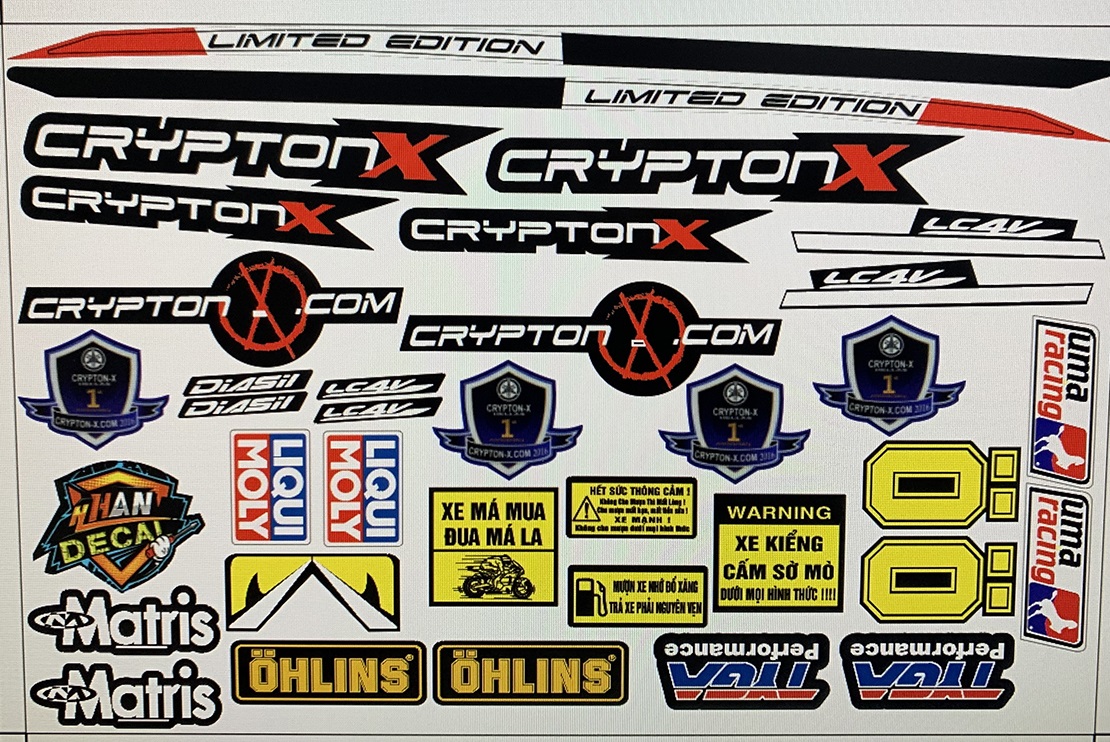 Tem exciter 2010 đen Crypton