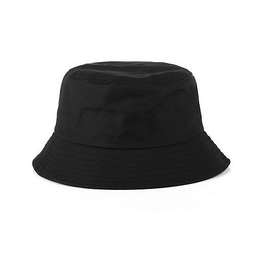 Mũ bucket đen trơn